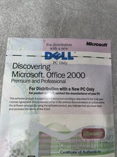 Microsoft Office 2000 Premium  Professional- With Product Key, Sleeved, Sealed