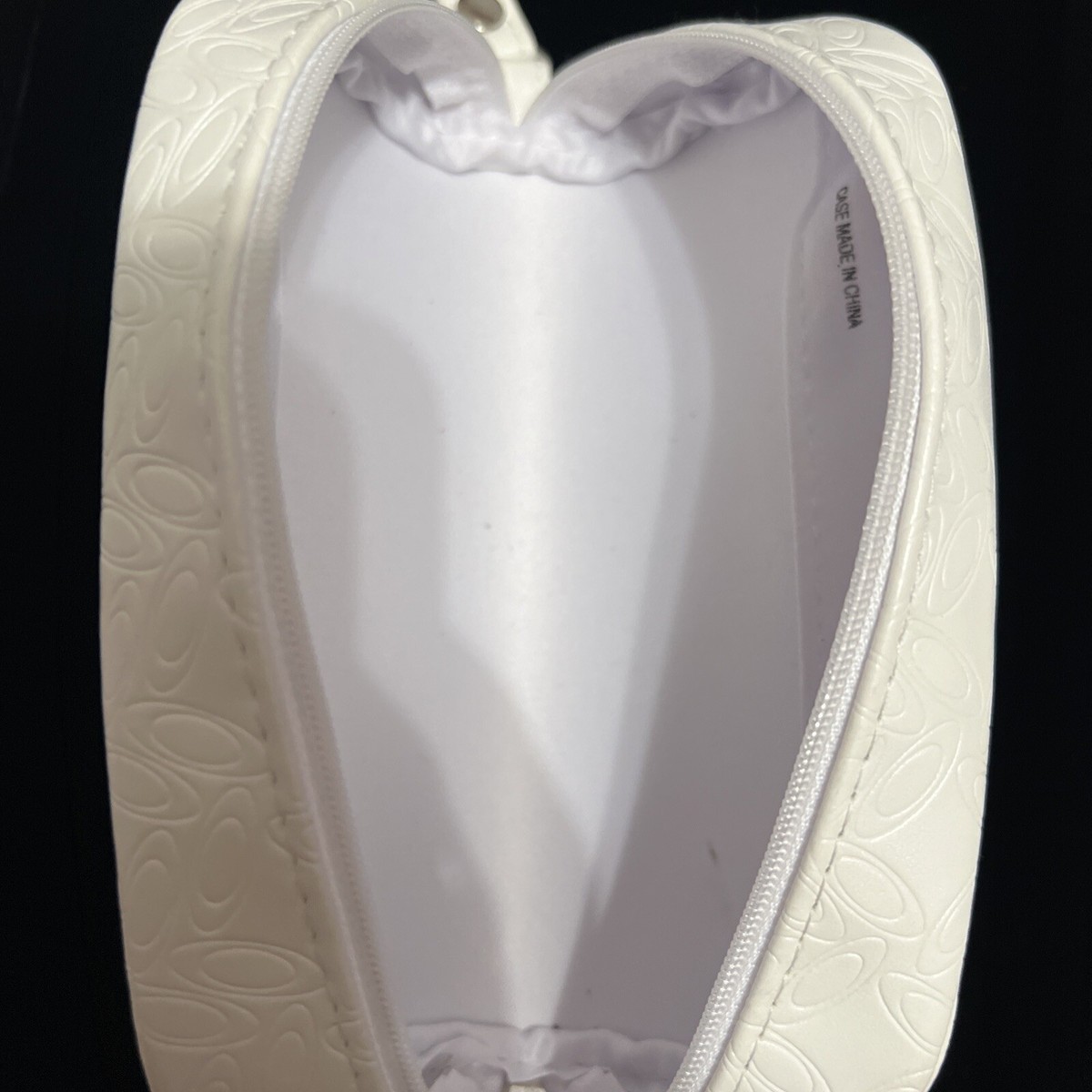 Oakley White Womens Zippered Embossed Logo Lightweight Soft 