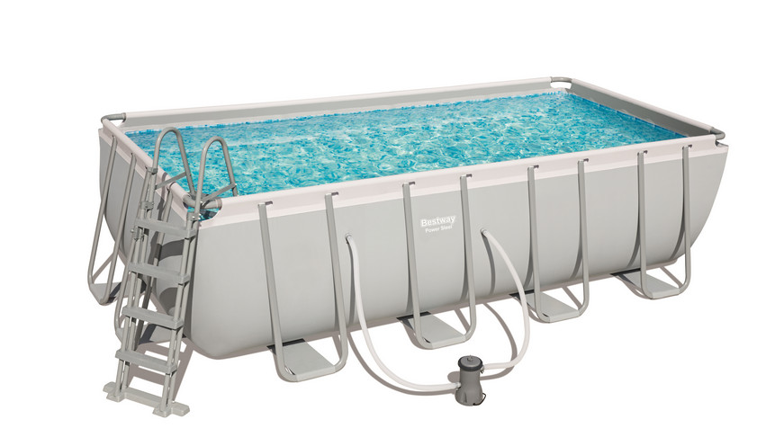 PISCINA BESTWAY POWER STEEL 56670 - 488x244x122h pompa filtro scaletta e telo