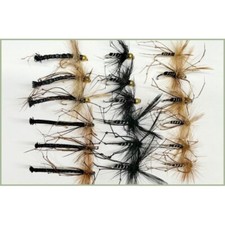 18 Black Daddy Longlegs, black body,black,detached Size 10 trout Fishing Flies
