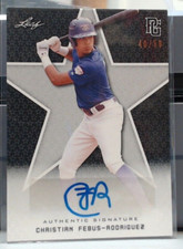 2020 LEAF PERFECT GAME CHRISTIAN FEBUS-RODRIGUEZ ROOKIE AUTO /50 #BA-CFR MSK