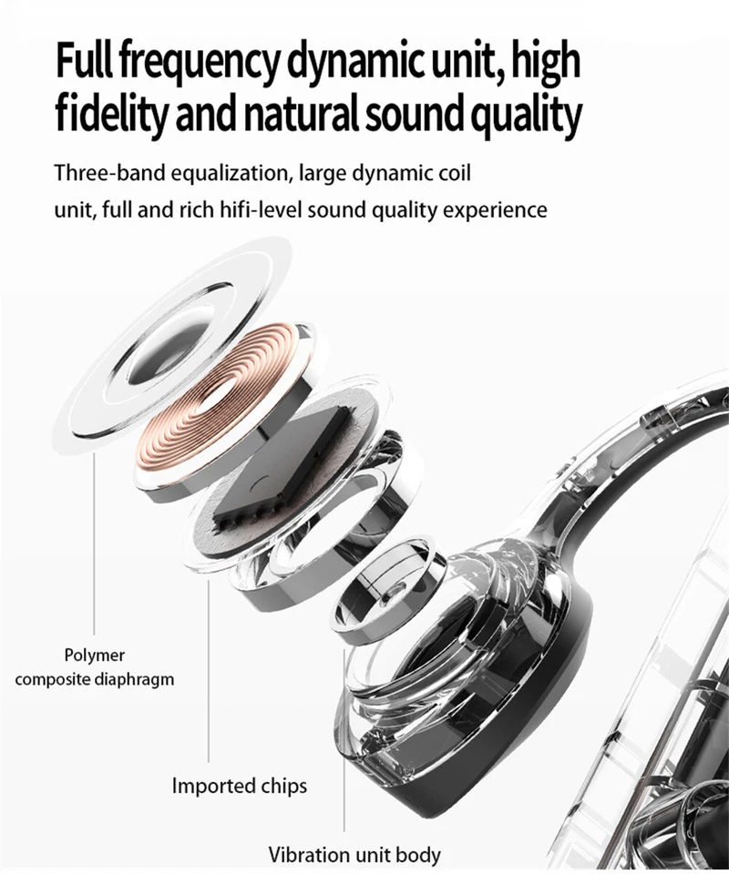 Headphones Bluetooth Wireless Headset Neckband Sports Earbuds with Microphone - Image 4 of 4