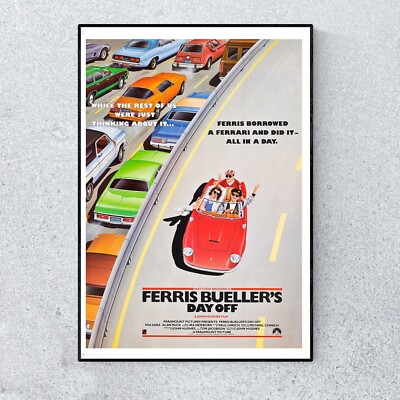 Ferris Bueller's Day Off Filmklassiker 80er A4 Poster Wandbild