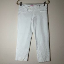 LILLY PULITZER resort white 2-Way Stretch Luxury Capri crop pants 4