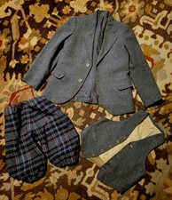Boys newsboy Vintage early 20th Century wool suit - Jacket, vest, knickers pants
