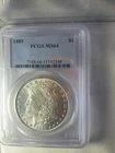 1889 Morgan Silver Dollar PCGS MS64 BRILLIANT LUSTER!! A BEAUTY!!