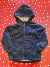 Gap Kids Boys Youth Navy Windbreaker Jacket Lined Hooded Size 4