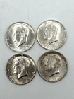 4 Kennedy 1964 Half Dollars 90% Silver 4 Coins Denver #48