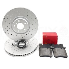 F�R BMW X5M 4.4 E70 VORNE GELOCHT BREMSSCHEIBEN BEL�GE VERSCHLEISS DRAHT SENSOR 395mm