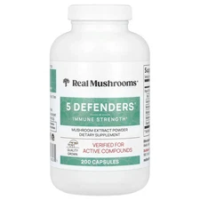 5 Defenders®, Mushroom Extract Powder, 200 Capsules