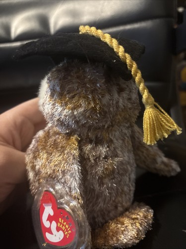 TY Beanie Baby Smarter Owl 2002 Graduation MWMT - Picture 3 of 3