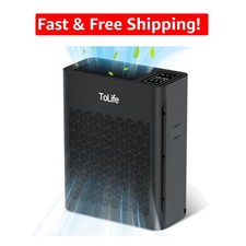Auto-Adjusting Air Purifier with Washable Filter | H13 Purification for Homes
