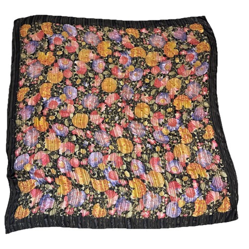 Pierre Balmain Floral Print 100% Silk Scarf Made In Italy Vintage Designer 52x52, $39.99 - Photo 11