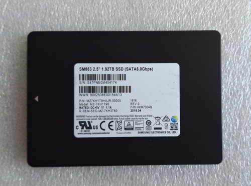 Samsung SM883 2,5" 1.92TB SSD (SATA6.0Gbps), Model:MZ-7KH1T90