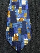 ERMENEGILDO ZEGNA Mens 100 Silk Necktie ITALY Luxury Geometric 4x57 NWOT
