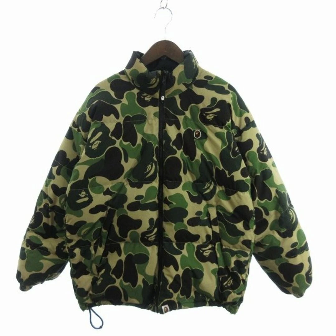 A BATHING APE (BAPE) Piumino scimmia da bagno reversibile zip mimetico mimetico 001DNJ801007M u