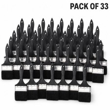 33x Economy Cheap Paint Brushes Decorating Fence Artist Paint Brushes Disposable