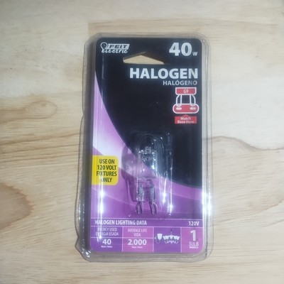 Feit Electric Halogen 40-Watt G9 Base Bulb New In Sealed Package