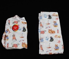 Magnetic Me Unisex Kid's 2-Piece Magnetic PJ Set EH6 Yachty Pawty Size 4T NWT