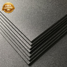 Pack of 2 ABS Plastic Sheet Black Plastic Sheet 8" X 12" X 1/8" Thick 3Mm Rigi