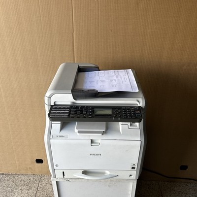 Ricoh SP3600SF Laserdrucker S/W Multifunktionsgerät Zä. 19176 Seiten Dual Sca.
