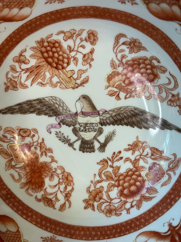 Большая оранжевая чаша с американским орлом FITZHUGH 1815 - Изображение 2 из 4