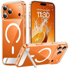 Temdan Designed for iPhone 17 Pro Case, Built-in Invisible KickstandCompatibl...