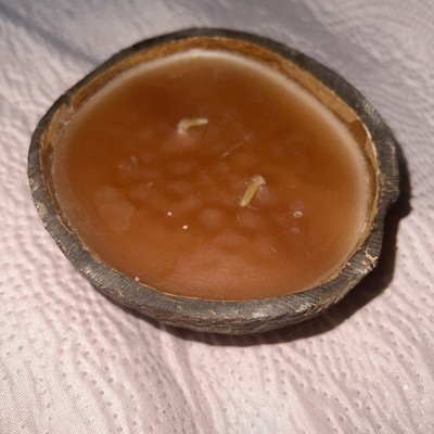Koppe's Kokonuts Candle Coconut Shell Made In USA NEW, Never Burned, Key West FL