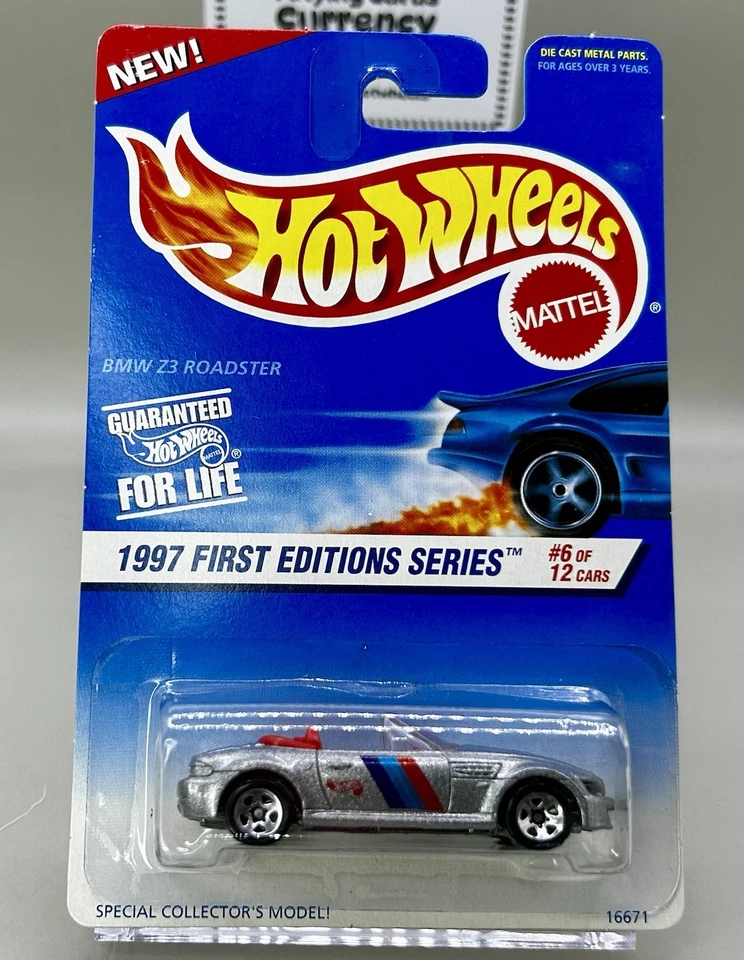 1997 Hot Wheels First Editions BMW Z3 M Roadster Silver Lot of 2 Variations - Image 4 of 4