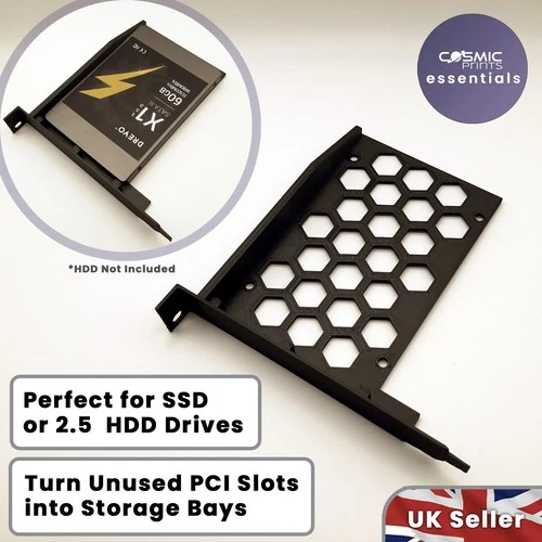 2.5" Drive PCI Slot Mounting Bracket | HDD/SSD Holder