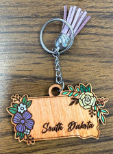 Handmade South Dakota Floral Design  Tassel - All 50 States Available