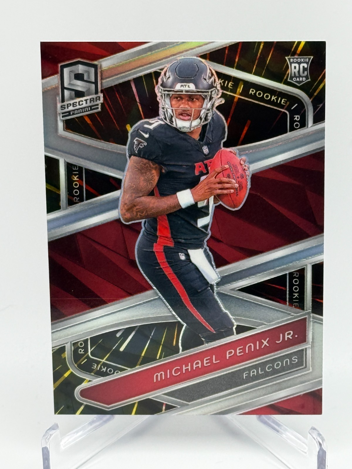 2024 Michael Penix Jr Panini Spectra #119 Hyper RC /75