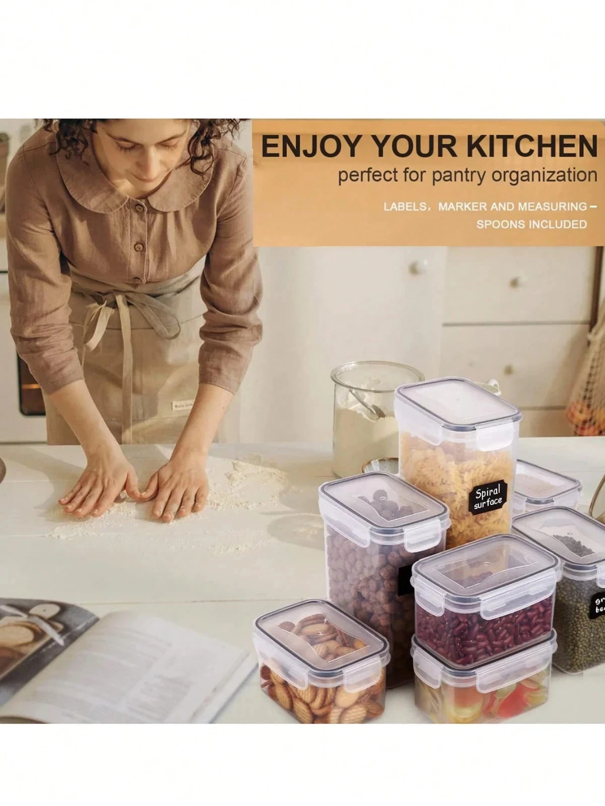 Vtopmart Kitchen and Pantry Canisters - Thumbnail 3