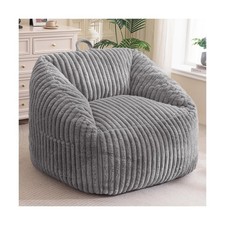 BYBYME Giant Bean Bag Chair for Adults and Kids, Large Comfy Cozy Beanbag, Fl...