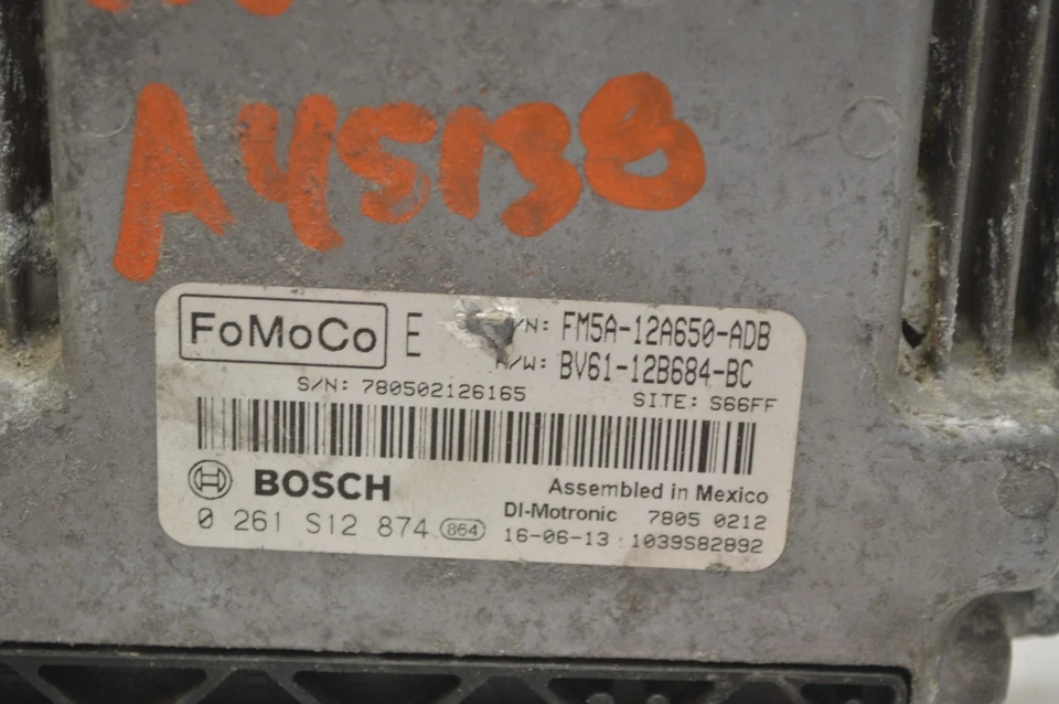 Блок управления двигателем 2013-2017 Ford Focus 2,0 л FM5A-12A650-ADB ECM I71 031 - Изображение 3 из 4