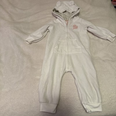 Carters Baby Girl 9 Month Hooded Jump Suit