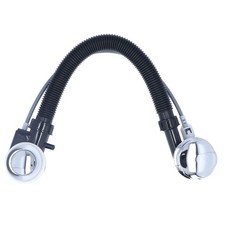 Silver Plastic Bathtub Overflow Drain, 25.6in Flexible, Concealed, Easy to In...