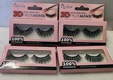 4 Pack Queen Eyelash Pair False Lashes BLACK ...