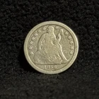 1856 O United States Seated Liberty Ten Cent Silver Coin 10C