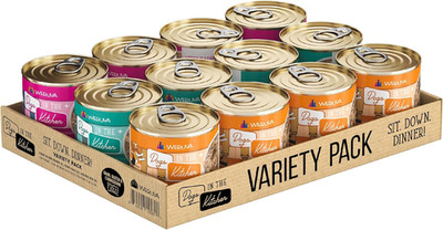 Dogs in the Kitchen, Sit. Down. Dinner. Variety Pack, 10Oz Can, Pack of 12