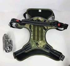 XL Dog Harness Adjustable Dog Vest with Handle Forest Green Camouflage  New
