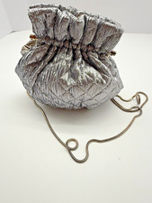 VINTAGE BECHAMEL WOMENS METALLIC SILVER DRESS...