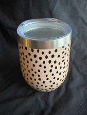 small 10oz spotted tumbler