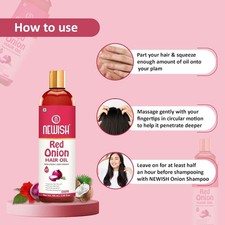 Newwish Onion Oil 100ml Anti Hair Fall Control  Regrowth Support Scalp Therapy