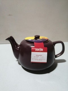 2er set Teekanne klassisch violett traditionell mit komfortablem Griff 1 2L