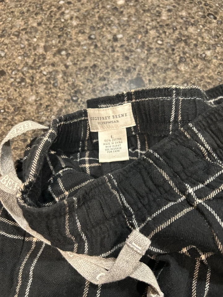 Pantalones de franela para dormir Geoffrey Beene para hombre-L Foto 2 de 2