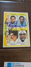 1978 TOPPS OILERS LEADERS CARD TRIPLE SIGNED COLEMAN BURROUGH REINFELDT # 511