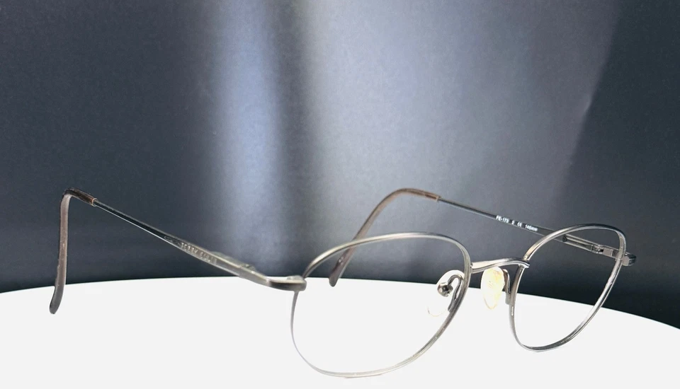 VTG PERRY ELLIS PE-173 2 Gunmetal Brown Round Full Rim Eyeglasses FRAMES ONLY - Image 2 of 4
