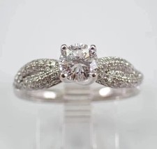 2Ct Round Cut Lab-Created Diamond Engagement Wedding Ring 14K White Gold Plated