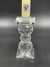 SWAROVSKI THREE BALL CANDLESTICK with SWAROVSKI CANDLE